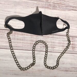 Handmade 33” brass Face Mask Chain custom gift with love charm NWT all ages